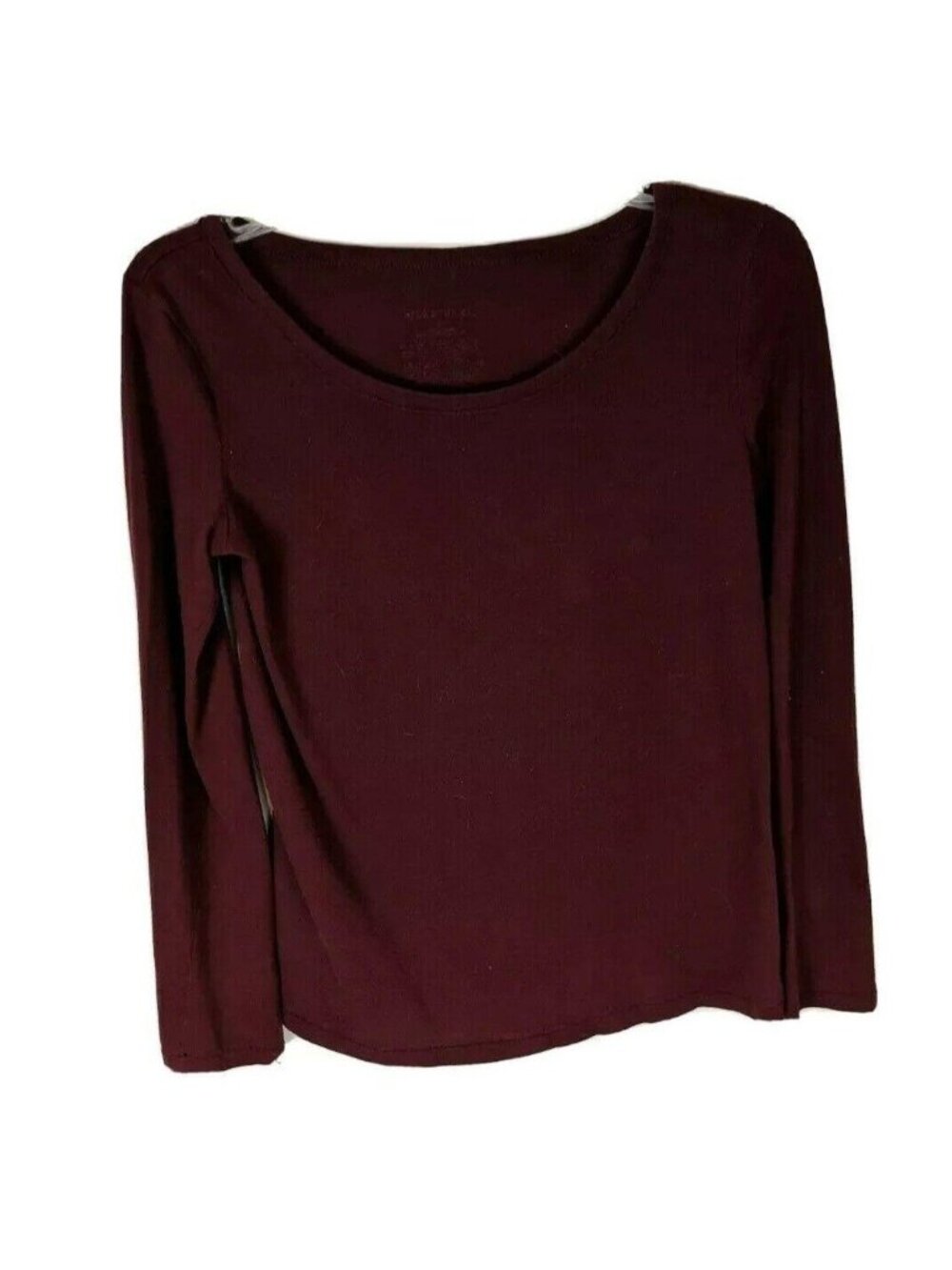 Xhilartion Medium burgundy Red Long sleeve Tee shirt 31k